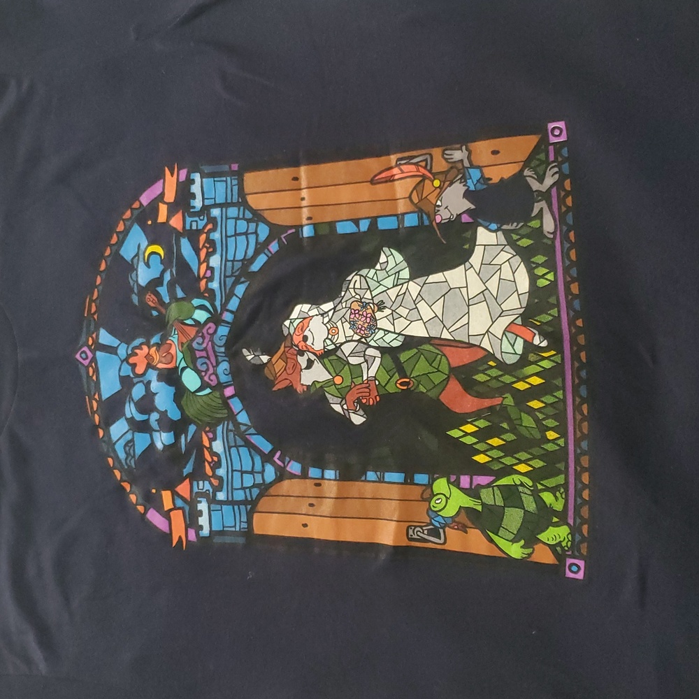 Disney Robin Hood Shirt Large Navy In Color - Picture 2 of 4
